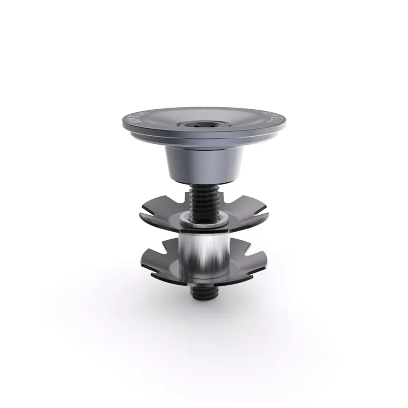 TITLE MTB Headset Top Cap And Bolt Set Grey-1
