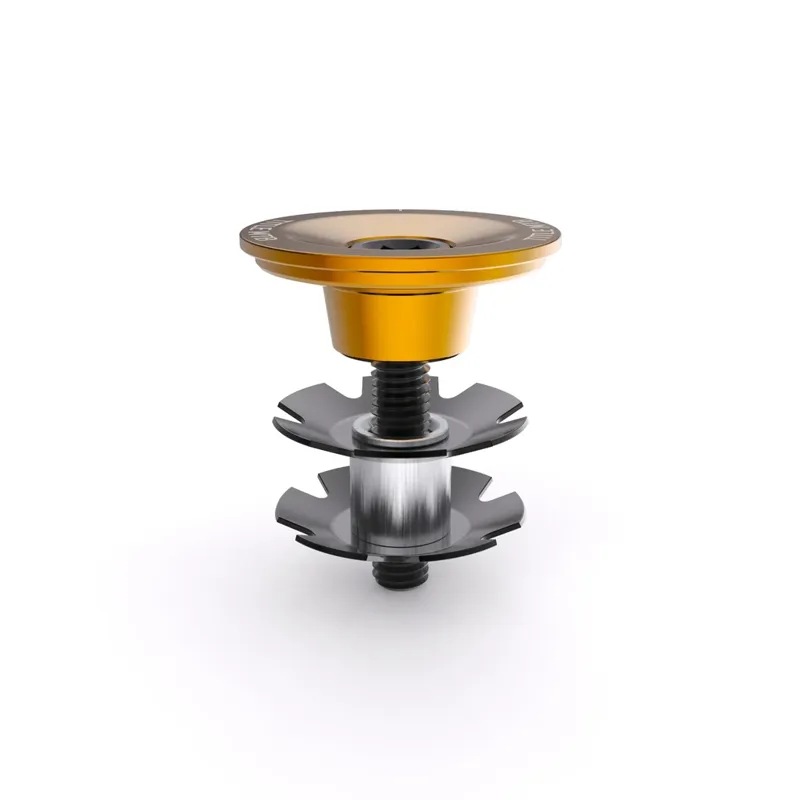 TITLE MTB Headset Top Cap And Bolt Set Gold-1