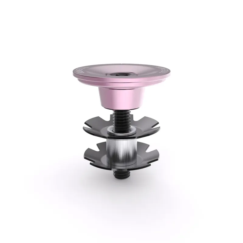 TITLE MTB Headset Top Cap And Bolt Set Pink-1