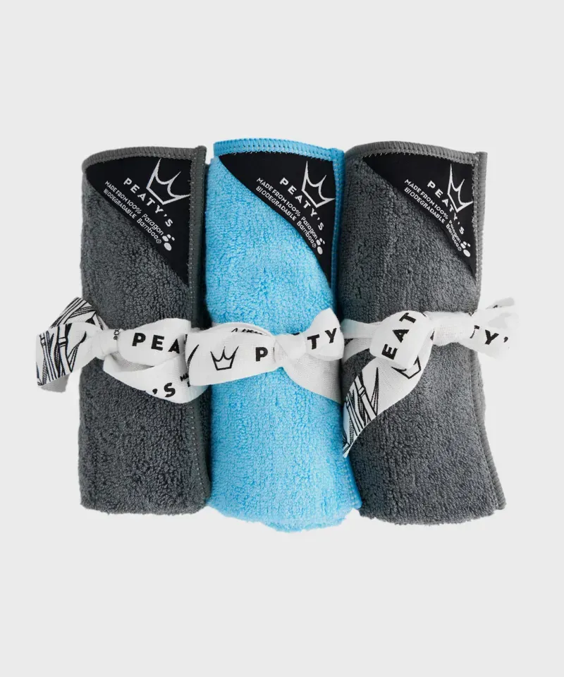 Peaty's Bamboo Bicycle Cleaning Cloths Pack of 3