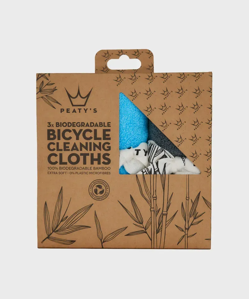 Peaty's Bamboo Bicycle Cleaning Cloths Pack of 3-1