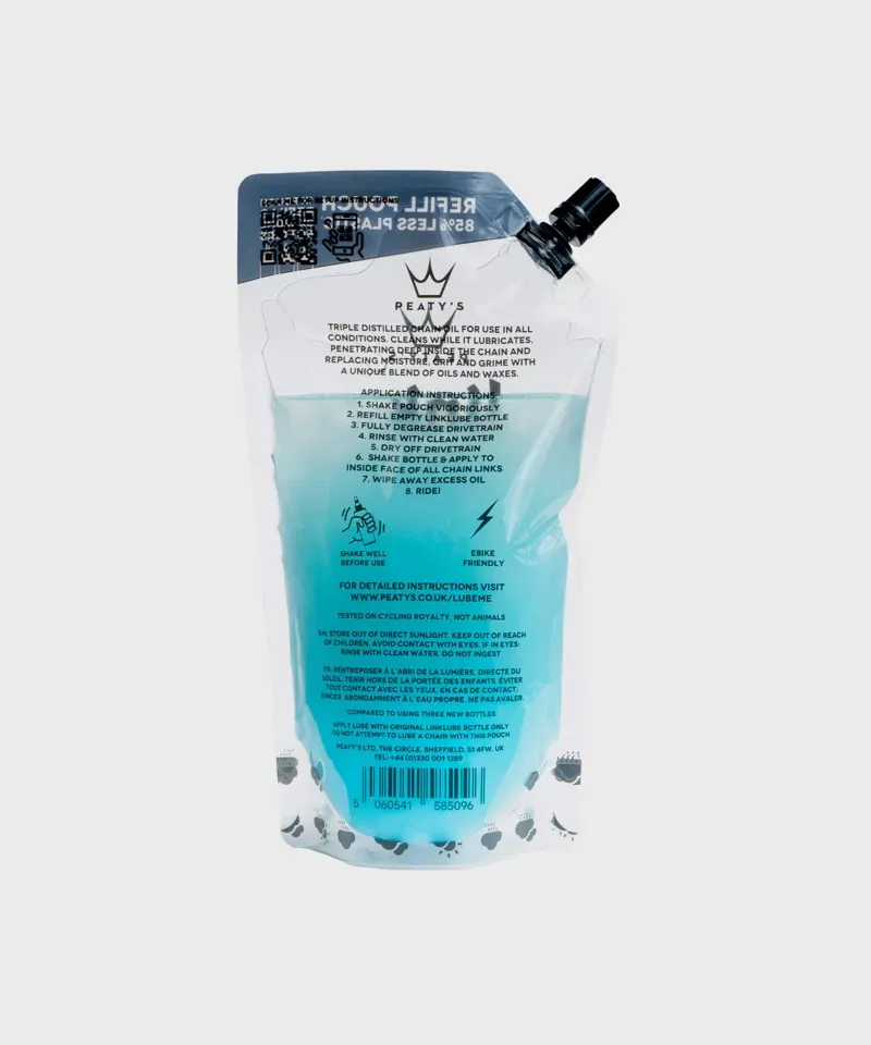 Peaty's LinkLube All-Weather Refill Pouch - 360ml-1