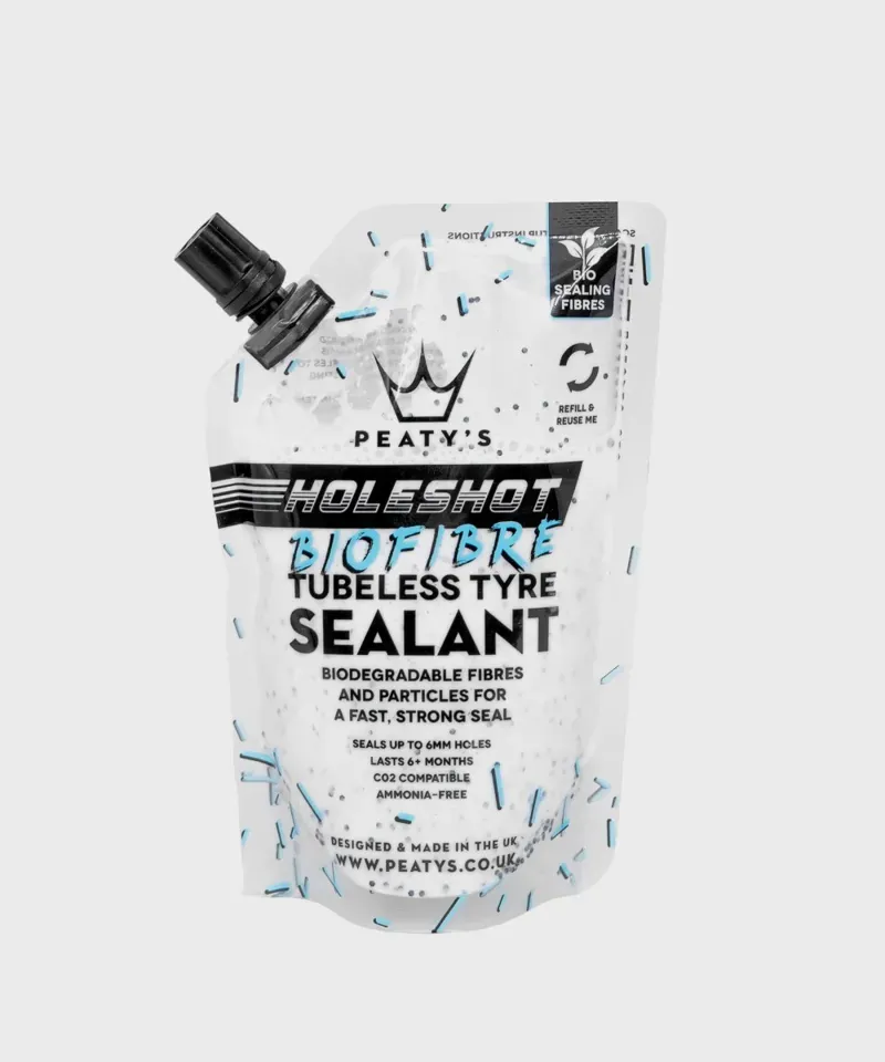 Peaty's Holeshot BioFibre Tubeless Tyre Sealant