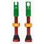 Peaty's X Chris King MK2 Tubeless Valves in Rasta