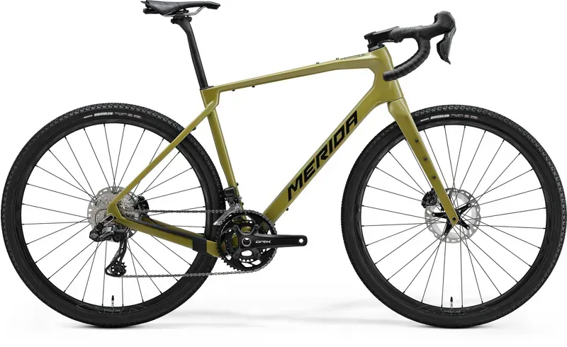 Merida Silex 8000 Gravel Bike in Green Gold Black - MY25