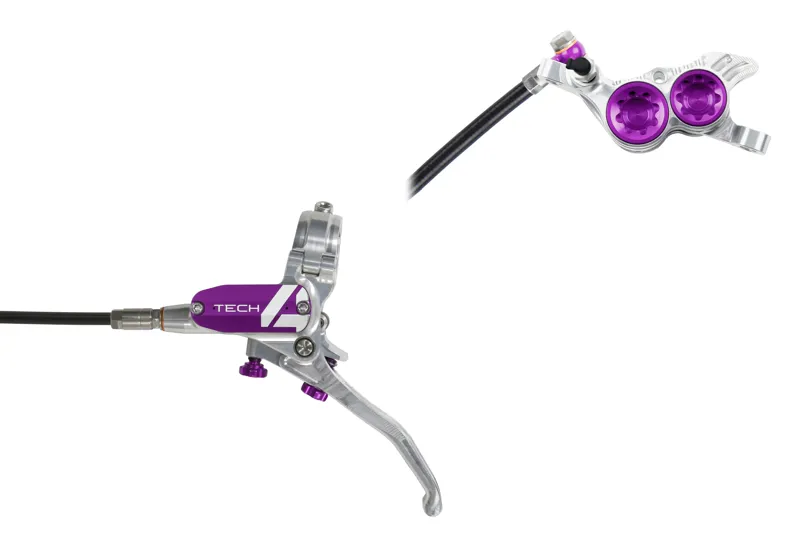 Hope T4V4 Silver/Purple - No Rotor