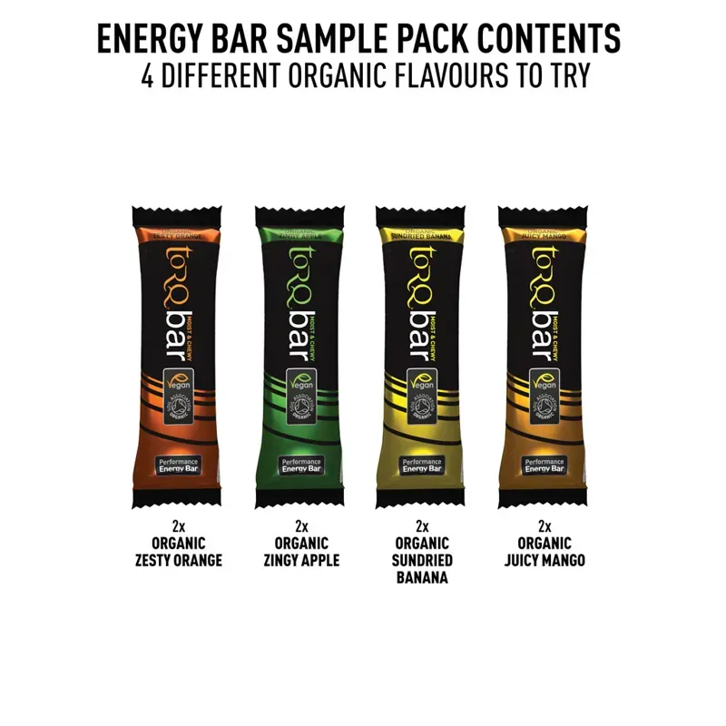 Torq Organic Bar Sample Pack - 8 bars-1