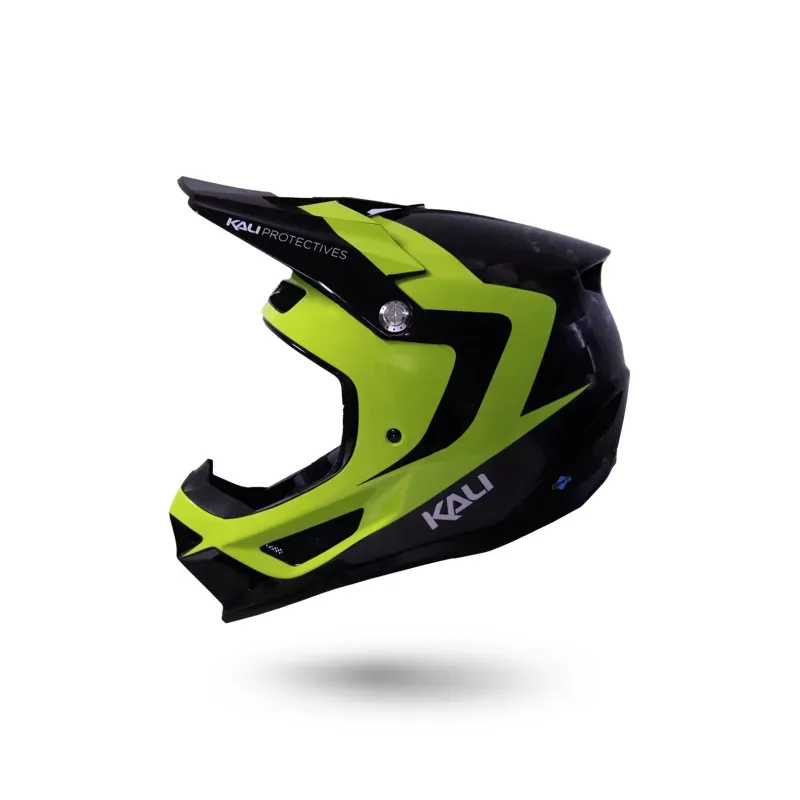 Kali Trinity Carbon Helmet In Quake/Gloss Black/Fluo Yellow-1