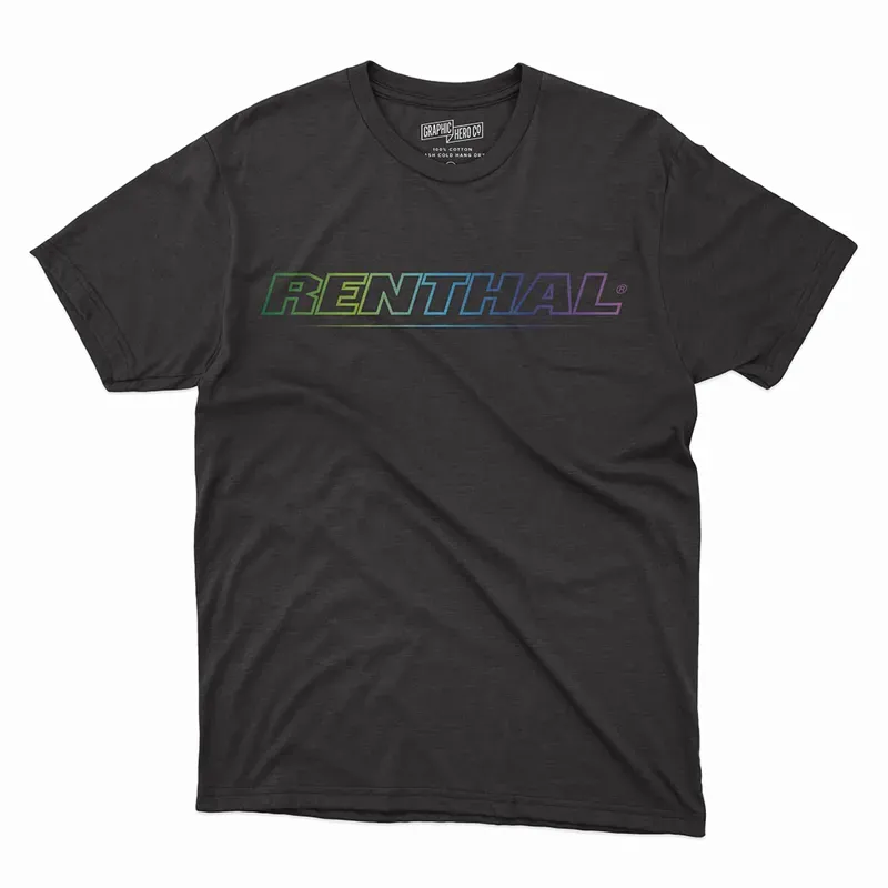 Renthal Fade1 T- Shirt Black - Multiple Sizes