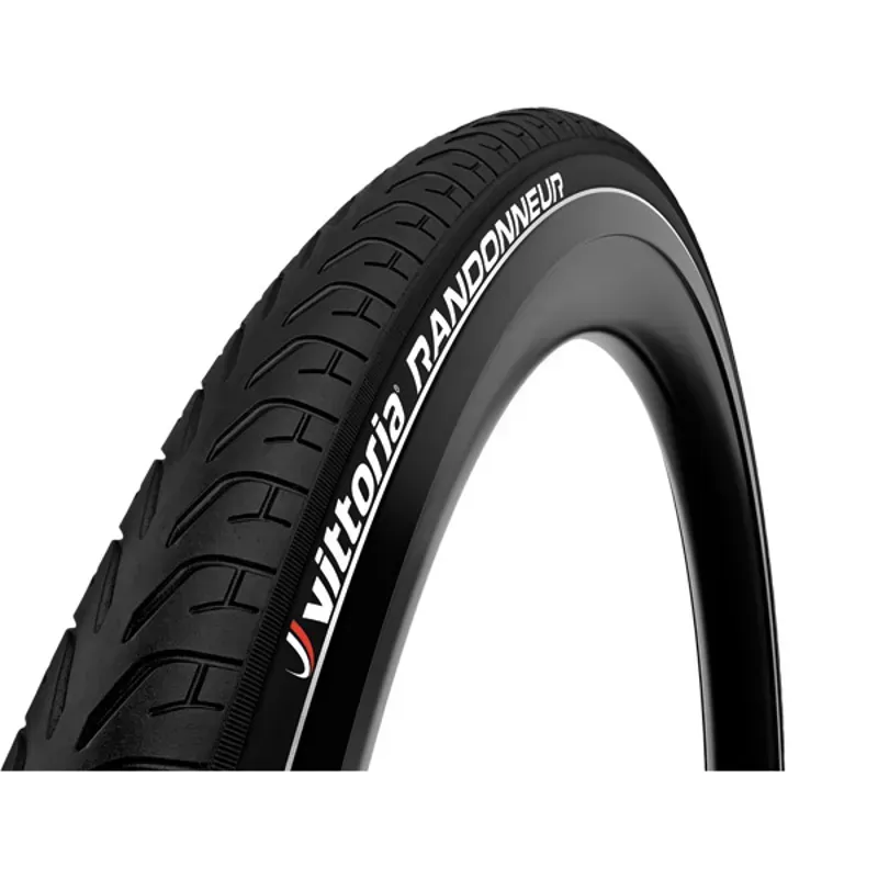 Vittoria Randonneur Rigid D 700x40c Reflective Hybrid Tyre in Black